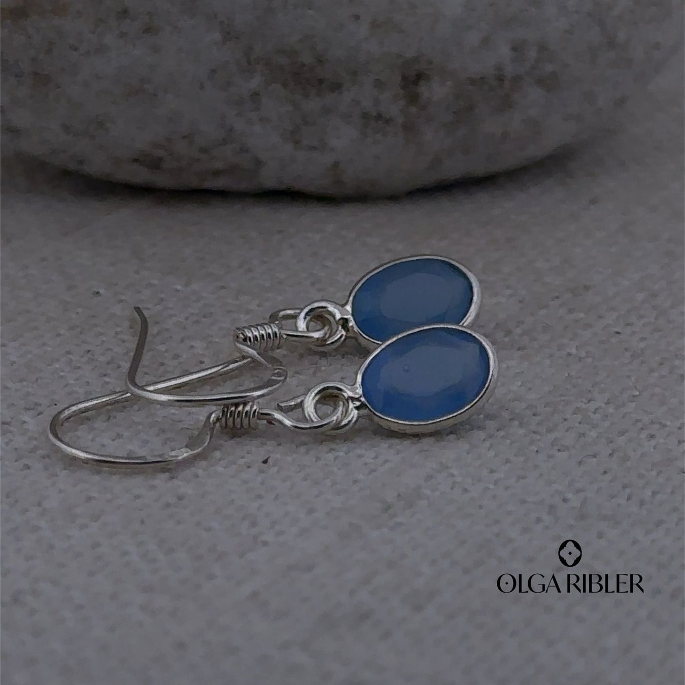 Olga Ribler Ohrringe & -stecker: Sterling Silber 925 Ohrhänger mit Chalzedone – Neu (gemäss Beschreibung) aus Luzern von Schmuckoutlet 1