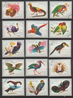 Oiseaux multicolores série complète bon état