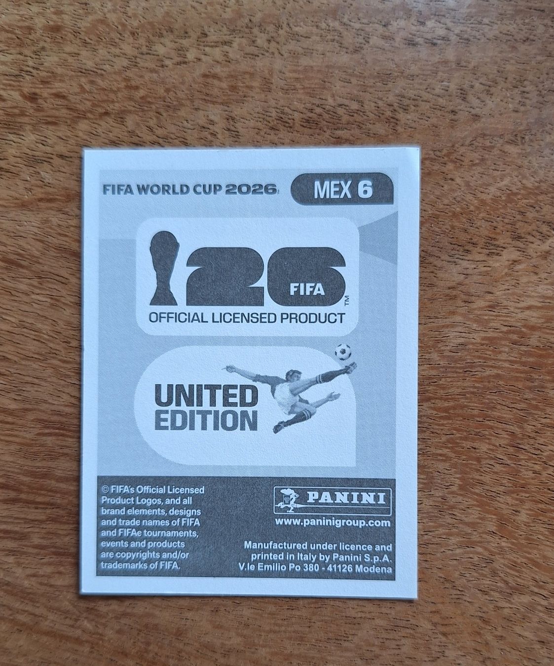 Panini Carte collezionabili: Panini Jesús Gallardo MEX 6 – Nuovo (secondo la descrizione) da Romanens venduto da Crocette 1