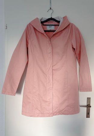 Top! Only Mantel rosa mit Kapuze, aus Baumwolle, Grösse L