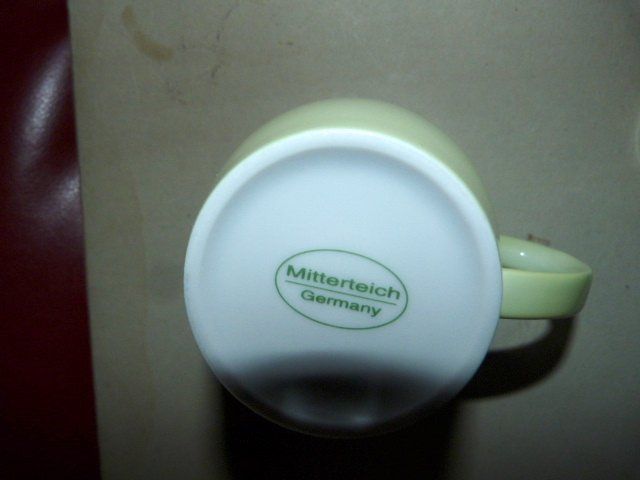 Tazze: 2 grosse Tassen / Mugs, hellgrün, Mitterteich Germany – Usato da Nunningen venduto da Ave51 1