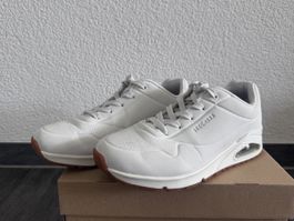 Skechers Uno Wide Fit - Sneaker low - white