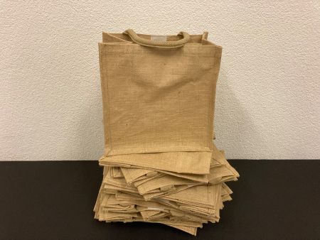 Tragtaschen aus 100% Jute, 20 Stück, je ca. 30 x 30 x 17 cm