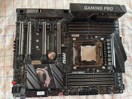 msi  x99a gaming pro carbon mit I7-6800k
