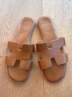 H Sandalen in Cognac-Braun Gr. 38