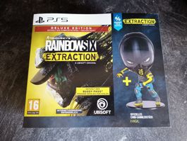 PS5 GAME, SPIEL RAINBOW SIX DELUXE EDITION + FIGUR , NEU OVP