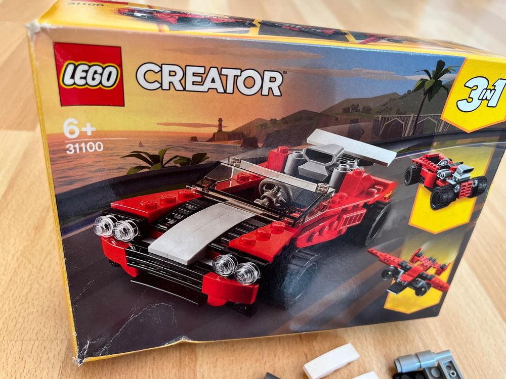 Lego Creator rotes Auto 3 in 1 Nr.31100 mit bauanleitung (Gebraucht) in ...