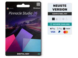 Pinnacle Studio 26 Ultimate - Für Windows | Kein Abo
