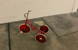 Vintage Dreirad Metall Holz Kindervelo Deko