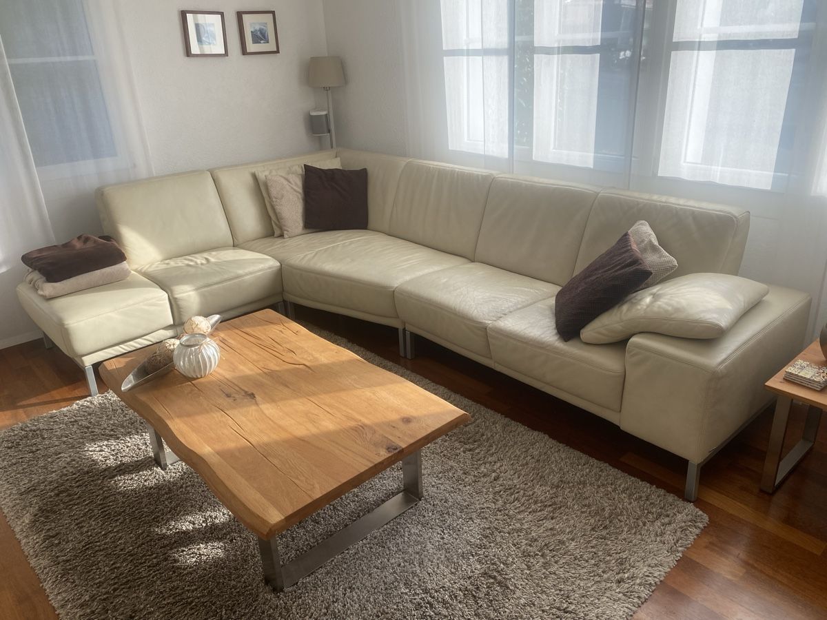 Sofas: Ecksofa Leder Koinor beige – Gebraucht aus Bonstetten von kgeldard