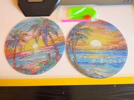 DIAMOND PAINTING UNTERSETZER 4 STK.