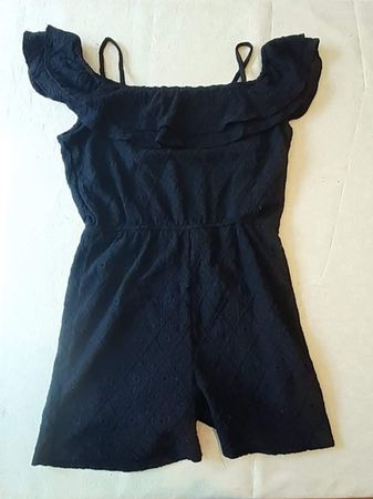 Schöner, schwarzer Sommer Jumpsuit + Tops, Grösse 152