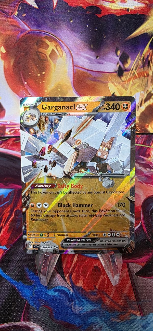 Pokémon Carte collezionabili: Garganacl ex 089/142 Stellar Crown SCR – Nuovo (secondo la descrizione) da Frutigen venduto da Sinnohan_Zorua