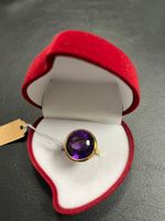 Gelbgoldring 18Karat Gr. 52 mit grossem Amethyst 13.5ct