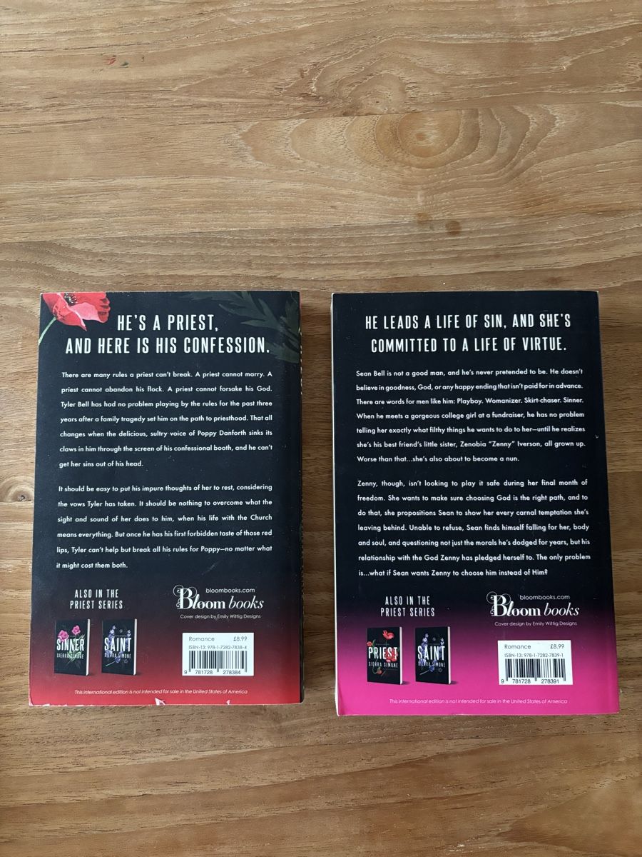 Libri: Priest / Sinner von Sara Cate – Usato da Biel-Benken BL venduto da frauvomfluss 1
