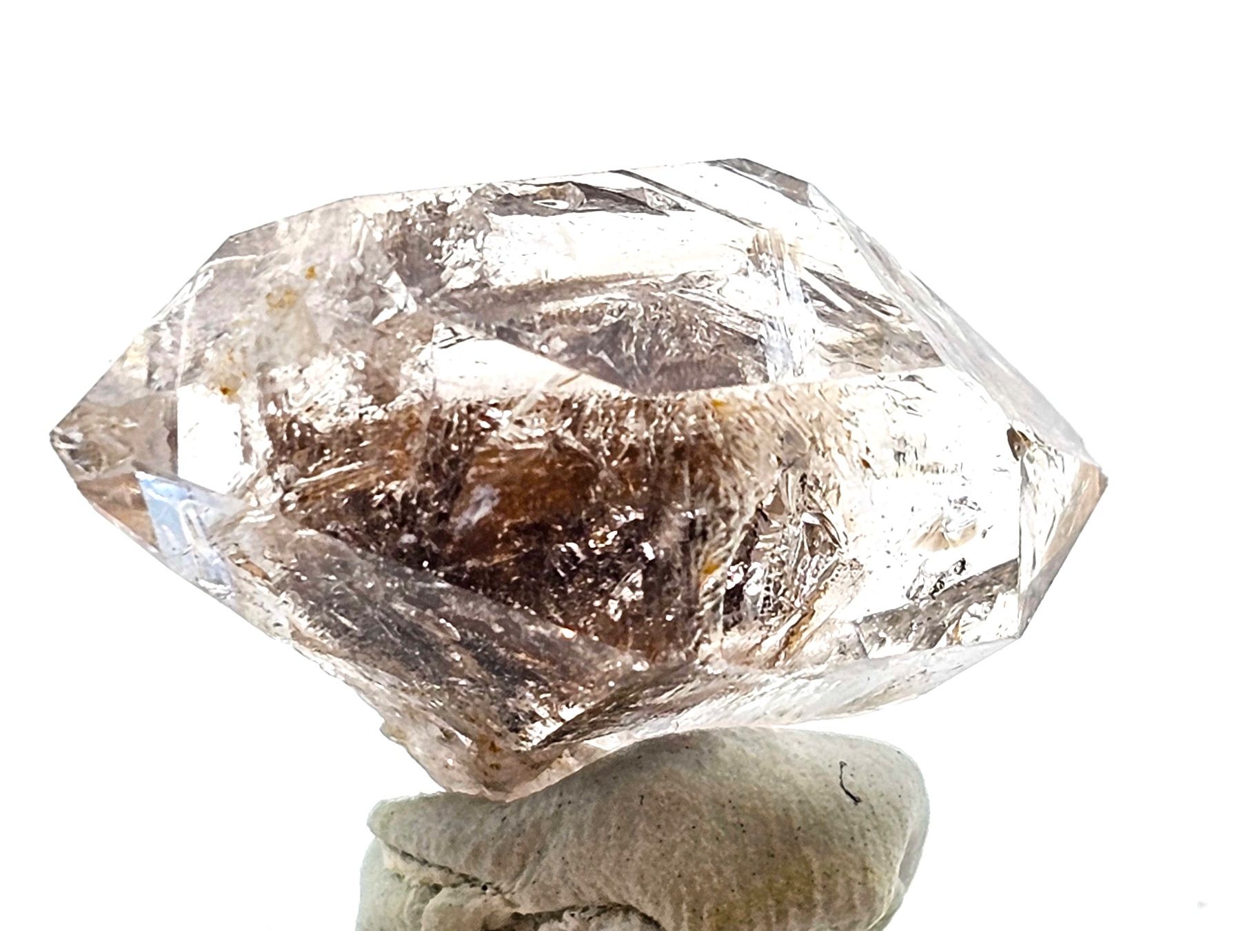 Minerali & Pietre curative: Doubly terminated Quartz with Bitumen inclusions, Ticino – Usato da Figino venduto da panshop 1