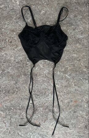 Corset Top schwarz 