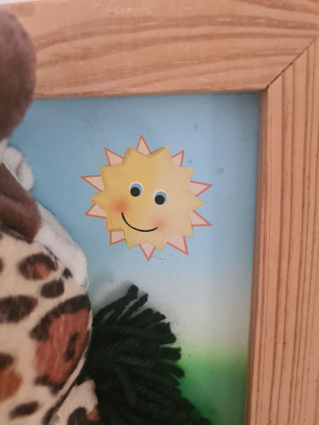 Poster & Bilder: Wandbild Giraffe 3-D Plüsch 25 x 25  cm – Neu (gemäss Beschreibung) aus Winterthur von bibummi 3