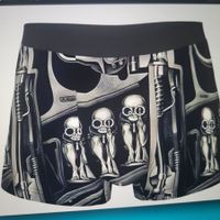 Herren Unterhosen Grösse L mit H.R. Giger Motiv neu