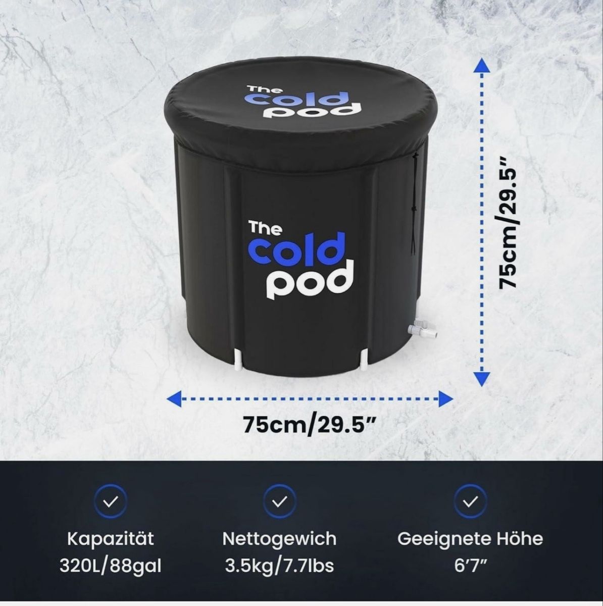 Vasche da bagno: The Cold Pod - Eisbad für zuhause! – Usato da Hochfelden venduto da AshtavakraGita 1
