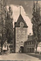Alte Ansichtskarte Sursee Untertor, gel. 1963