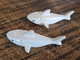 lego 2 x White Shark
