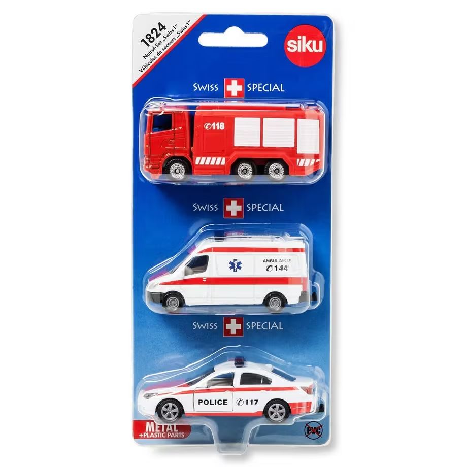 Siku Giocattoli: Siku Notruf-Set Schweiz – Nuovo (secondo la descrizione) da Bussnang venduto da Otter_4
