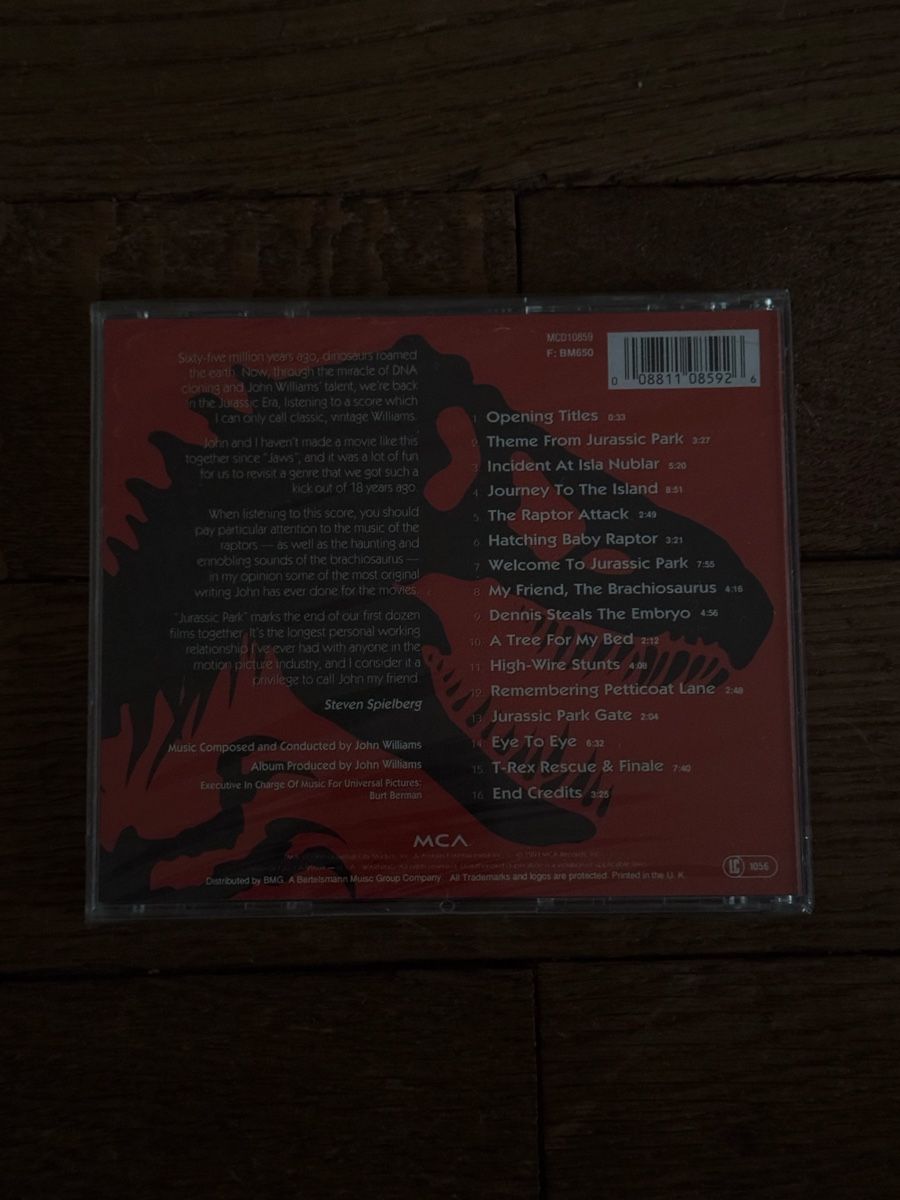 CD: Bande-son originale Jurassic Park CD – Nuovo e nell'imballaggio originale da Basel venduto da Phil_503 1
