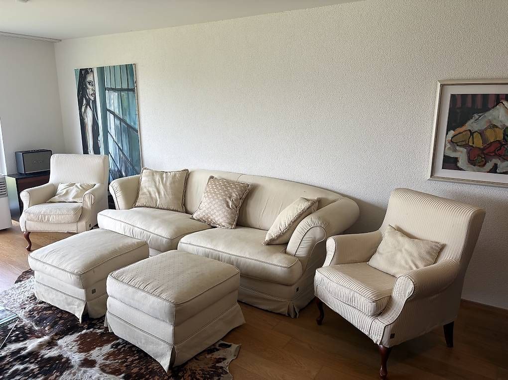 Divani: Busnelli Sofa + 2 Sessel + 2 Hocker  Komplettes Set – Usato da Herrliberg venduto da rei_6hrx