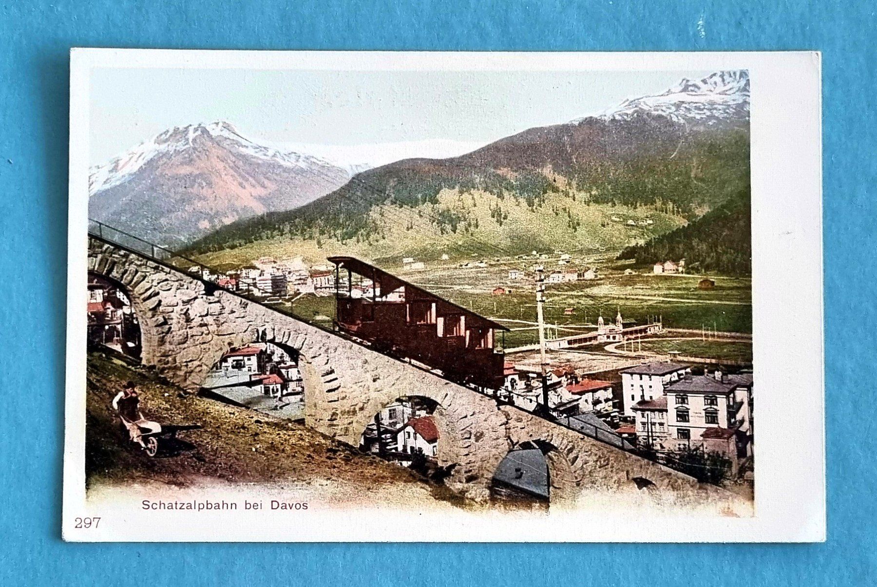 Cartoline postali: Davos - Schatzalpbahn - alte Ansichtskarte – Usato da Rothrist venduto da RROENK