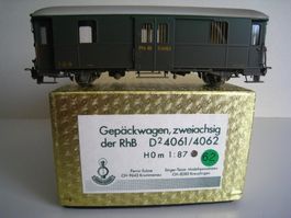 Ferro Suisse Gepäckwagen Rhb D 4062, leichte Verwitterung
