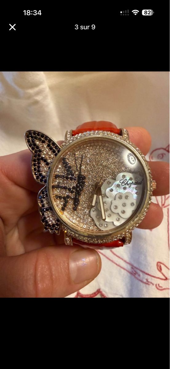 Chopard Orologi: Montre Chopard papillon argent plaqué or – Usato da Neyruz FR venduto da sve_6hhr 1