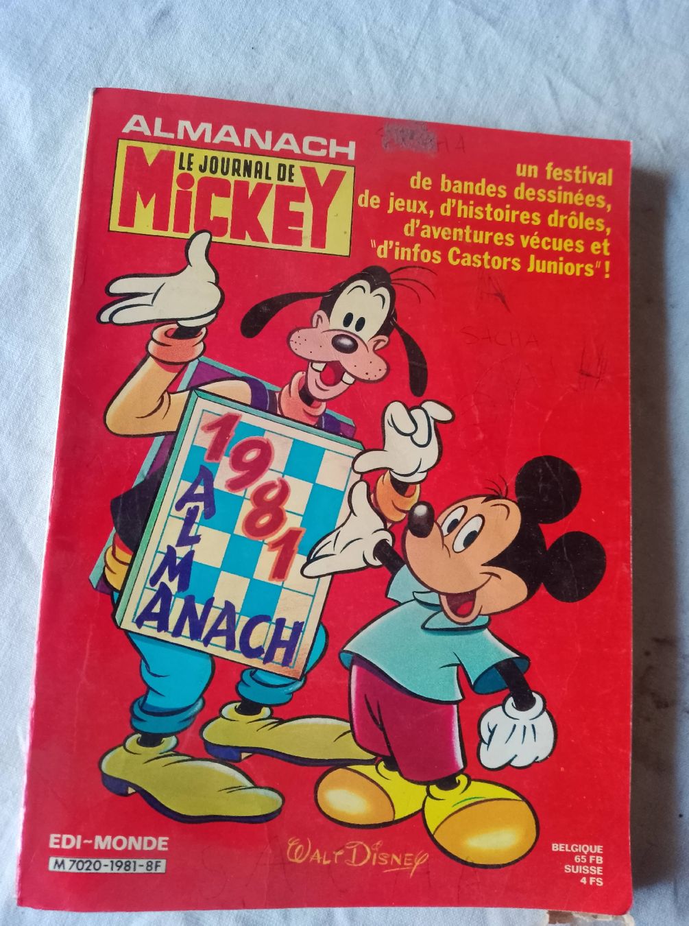 Libri: almanach Mickey 1981  – Difettoso da saillon venduto da Lamateur