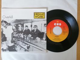 Men at Work -- Overkill Single Vinyl 7 Zoll