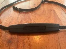 Original Konica Kameragurt Leder schwarz