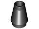 Lego Black Cone 1 x 1 with Top Groove 11 Stück