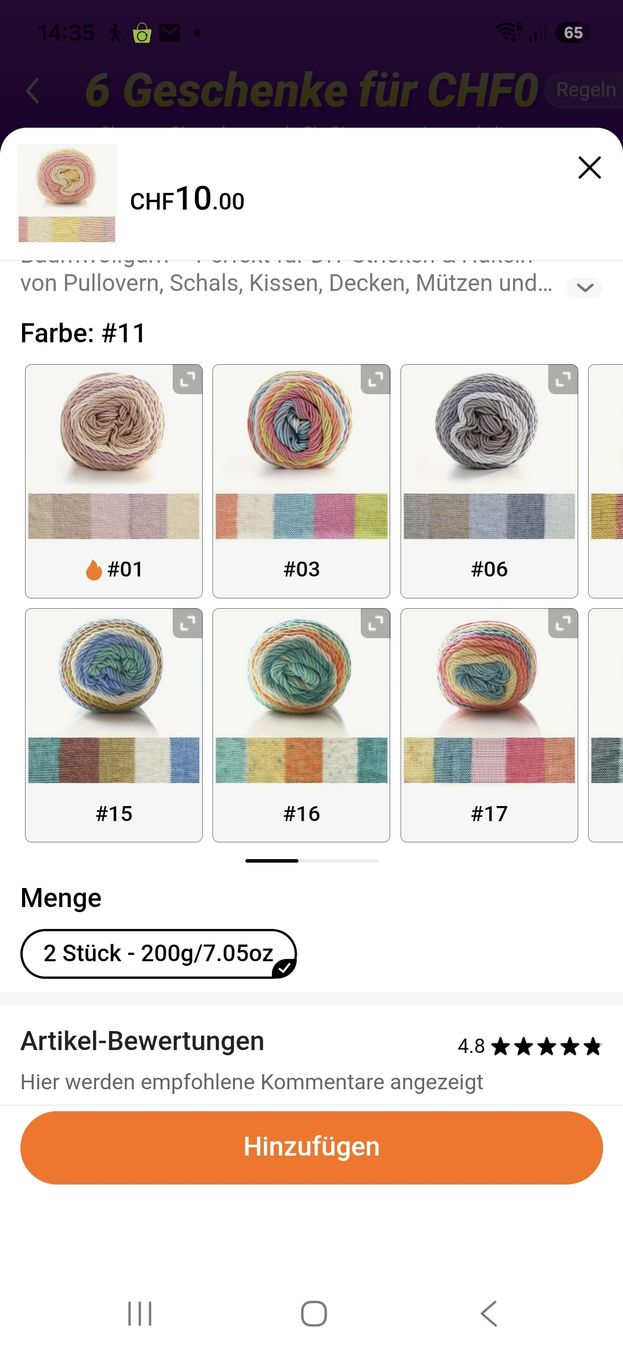 Lana: Wollknäuel multicolour 9 x  100g neu – Nuovo (secondo la descrizione) da Buchrain venduto da Sracer0 3