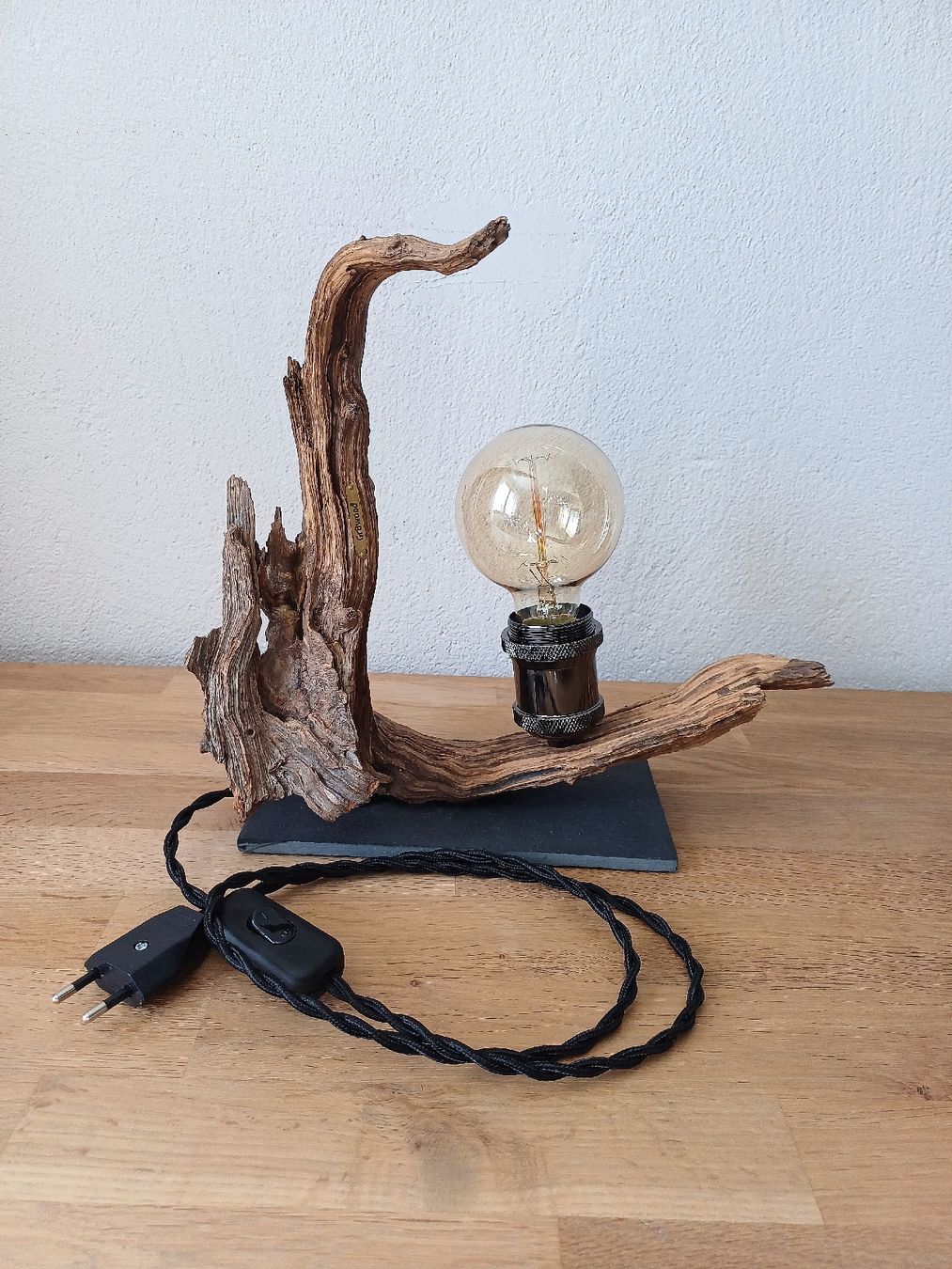 Lampade: Wurzelholzlampe eiche Lampe Dekolampe – Nuovo e nell'imballaggio originale da Domat-ems venduto da Gr8wood 2