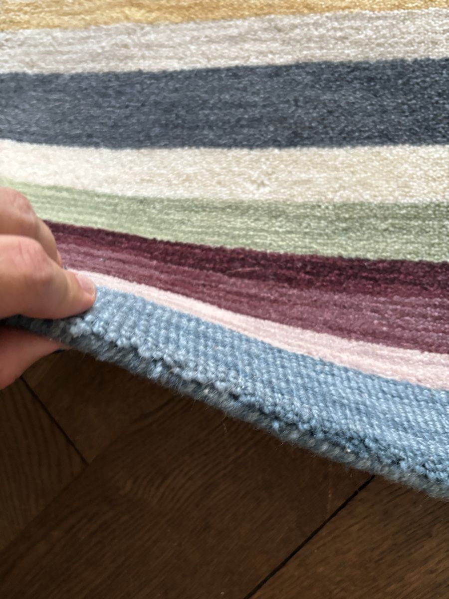 Ikea Teppiche: Teppich gestreift mehrfarbig handgestrickt – Gebraucht aus Basel von michael.drexler 2
