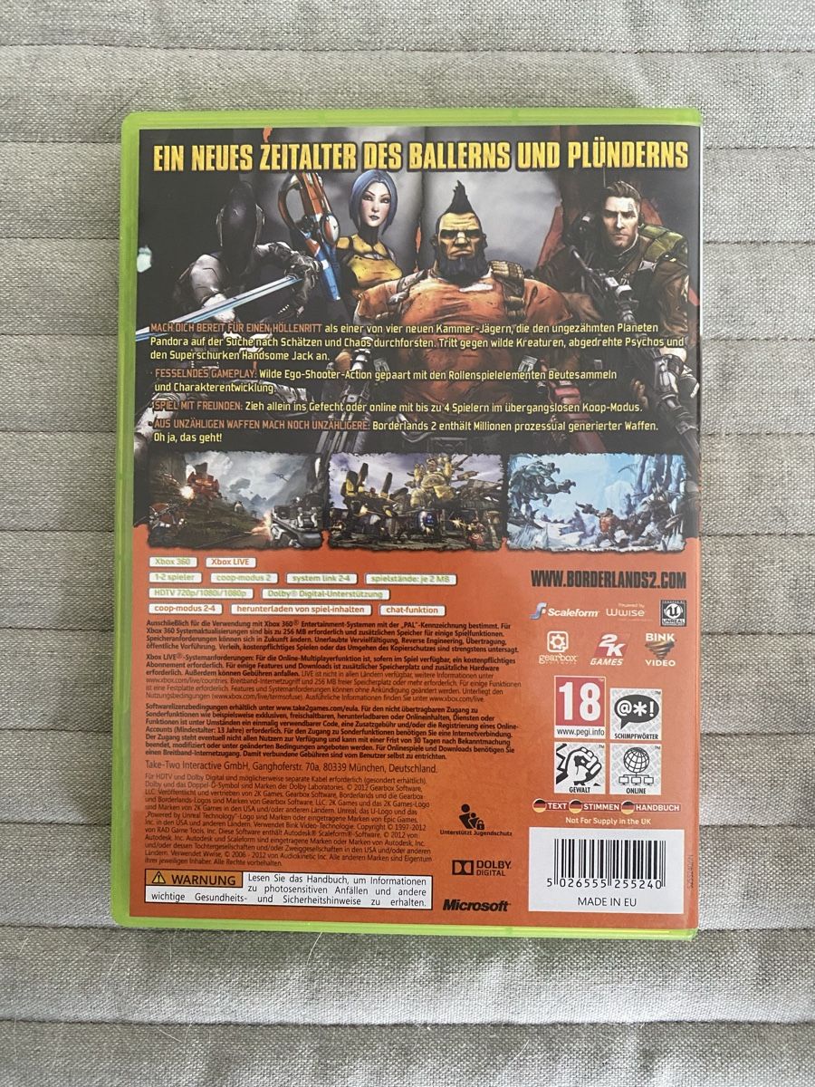 Microsoft Giochi: Borderlands 2 für Xbox 360 – Usato da Thunstetten venduto da Virus_33 2