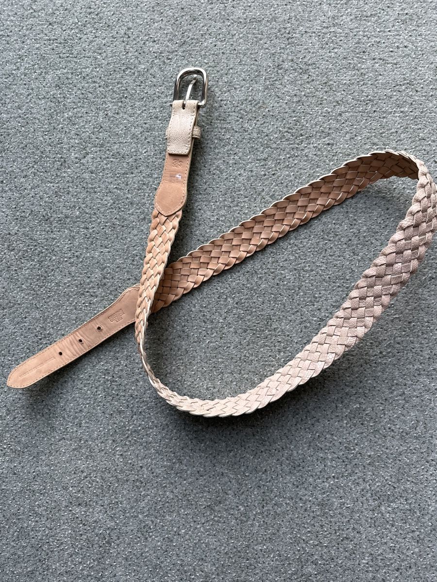 Cinture: Geflochtener Ledergürtel Gr. 100  Beige – Usato da Wangen SZ venduto da futura14 2