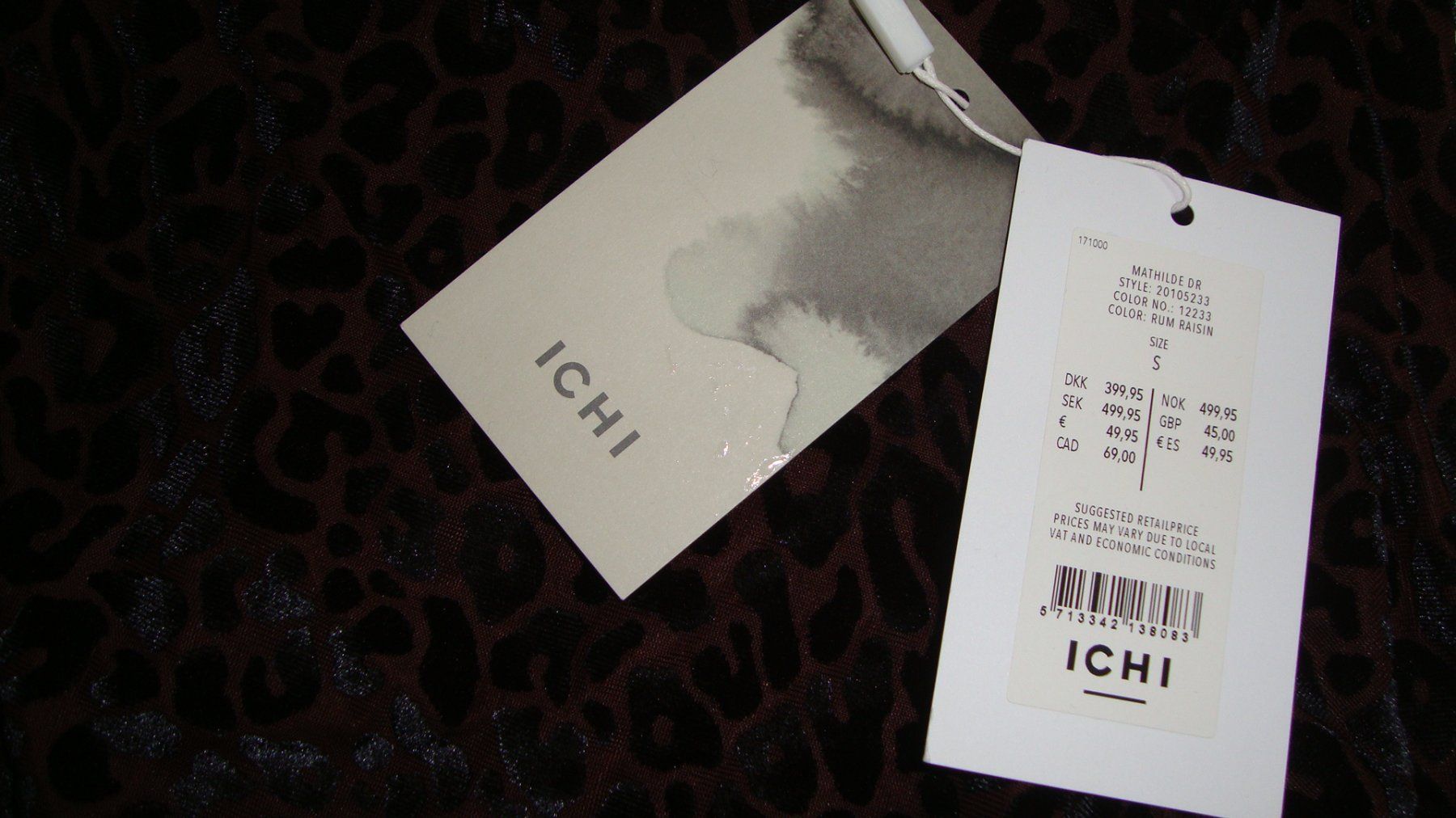 Vestiti: Stretch- Kleid im Panterlook von ICHI – Usato da Laufen venduto da ereli 2
