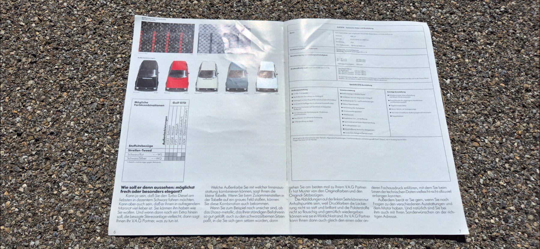 VW Documenti: Golf 1 GTD Turbodiesel Prospekt – Usato da Riggisberg venduto da Mahali04 2