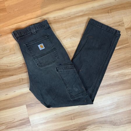 Vintage Carhartt Carpenter Hose Grey Washed