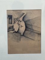Disegno originale di Vogel con cornice in legno