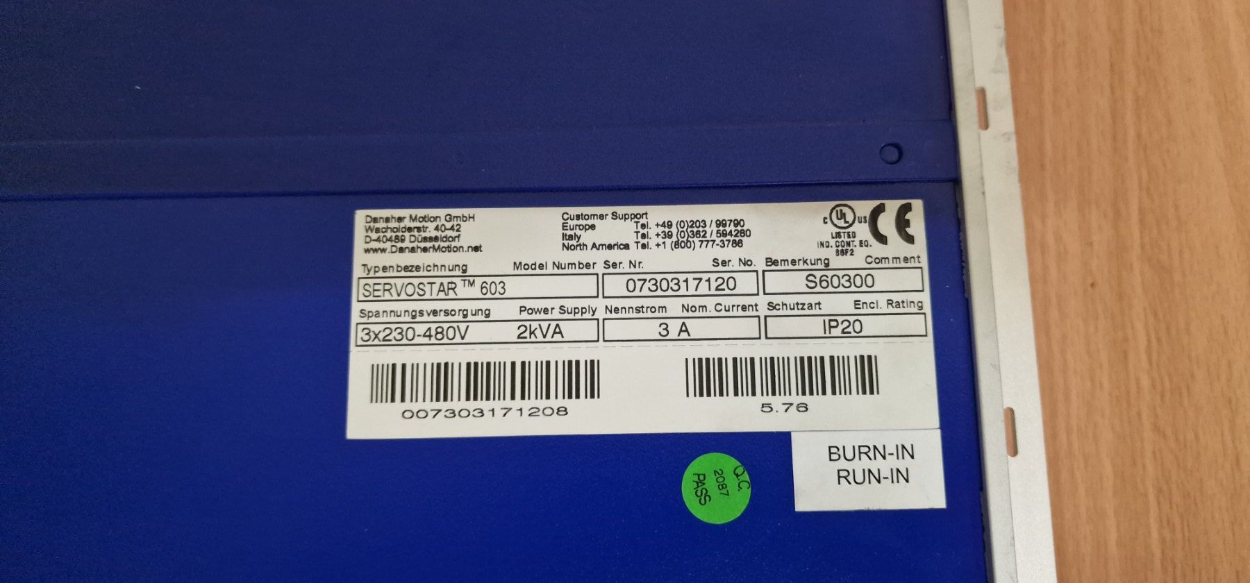 Componenti elettronici: Danfoss Servostar 603 Servo Servoregler Frequenzumrichter – Usato da Chur venduto da shop.chur 4