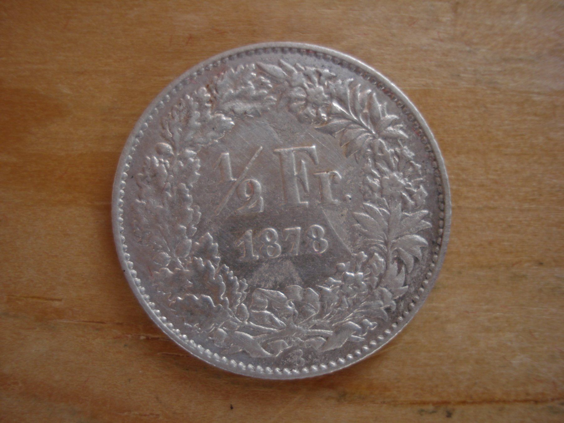 Alle Münzen: (C1) 1/2 Franken 1878 VZ- – Gebraucht aus Erlach von Net-Coins