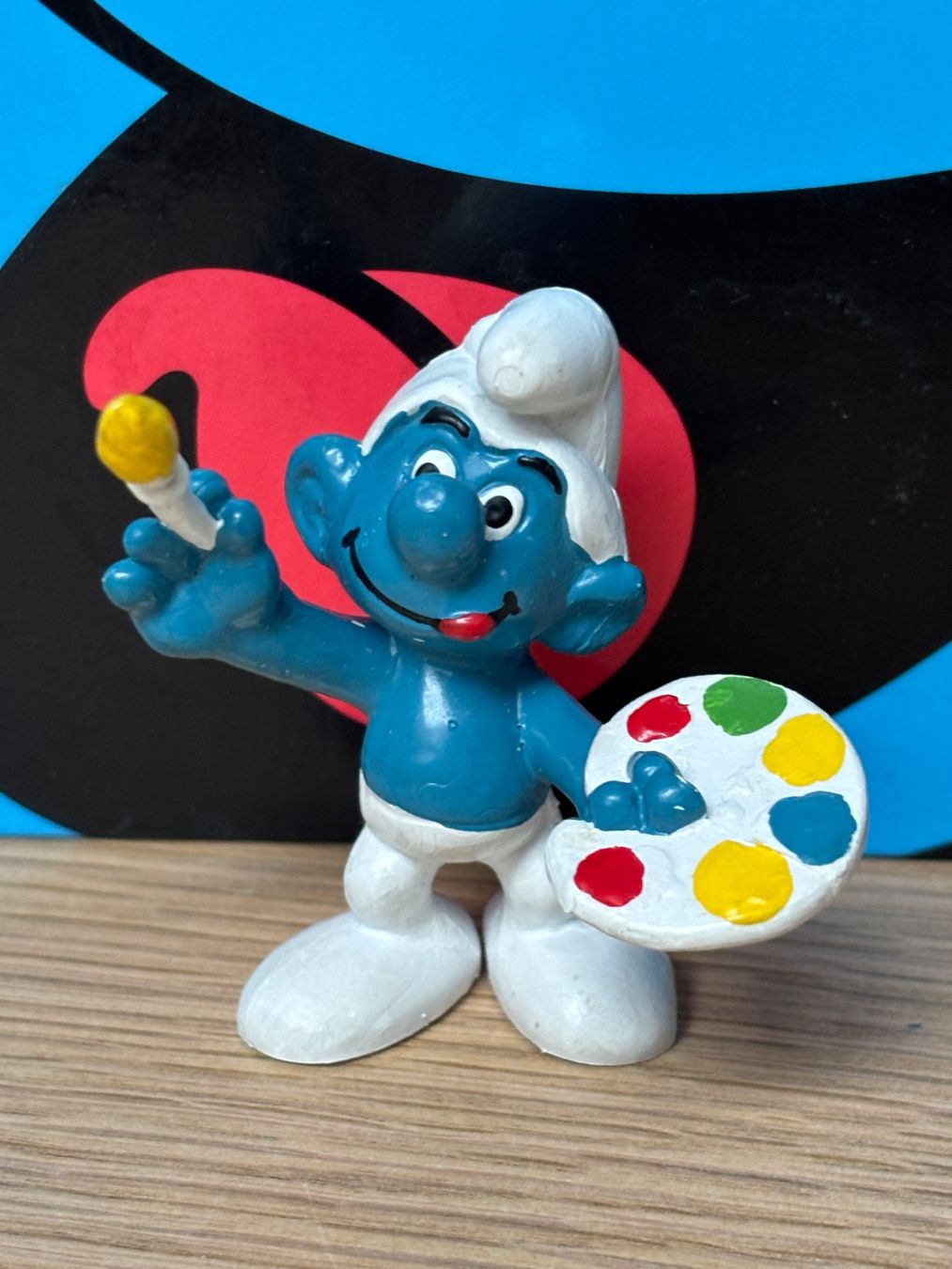 Schleich Figuren: Maler-Schlumpf – Gebraucht aus Lyss von Duckszone