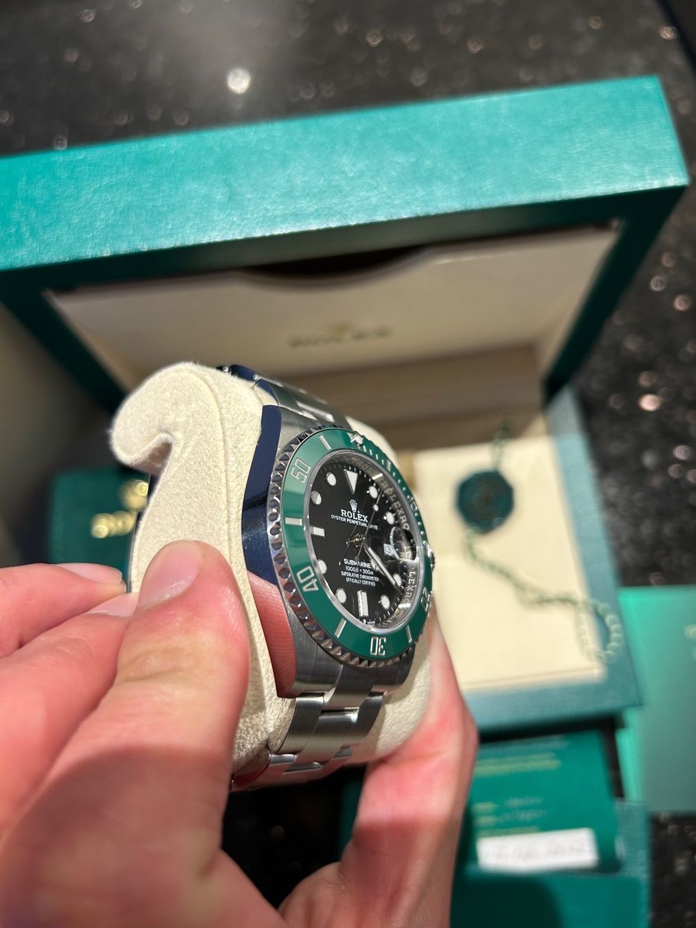 Rolex Uhren: Rolex Submariner Date Starbucks Wie Neu – Gebraucht aus Basel von Mar2022 2