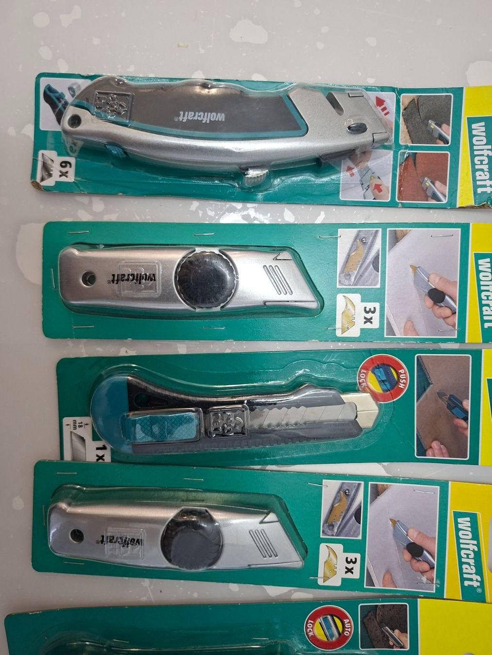 Wolfcraft Tutti gli attrezzi: professionelle Messer – Nuovo e nell'imballaggio originale da Aesch BL venduto da Pendrive 2